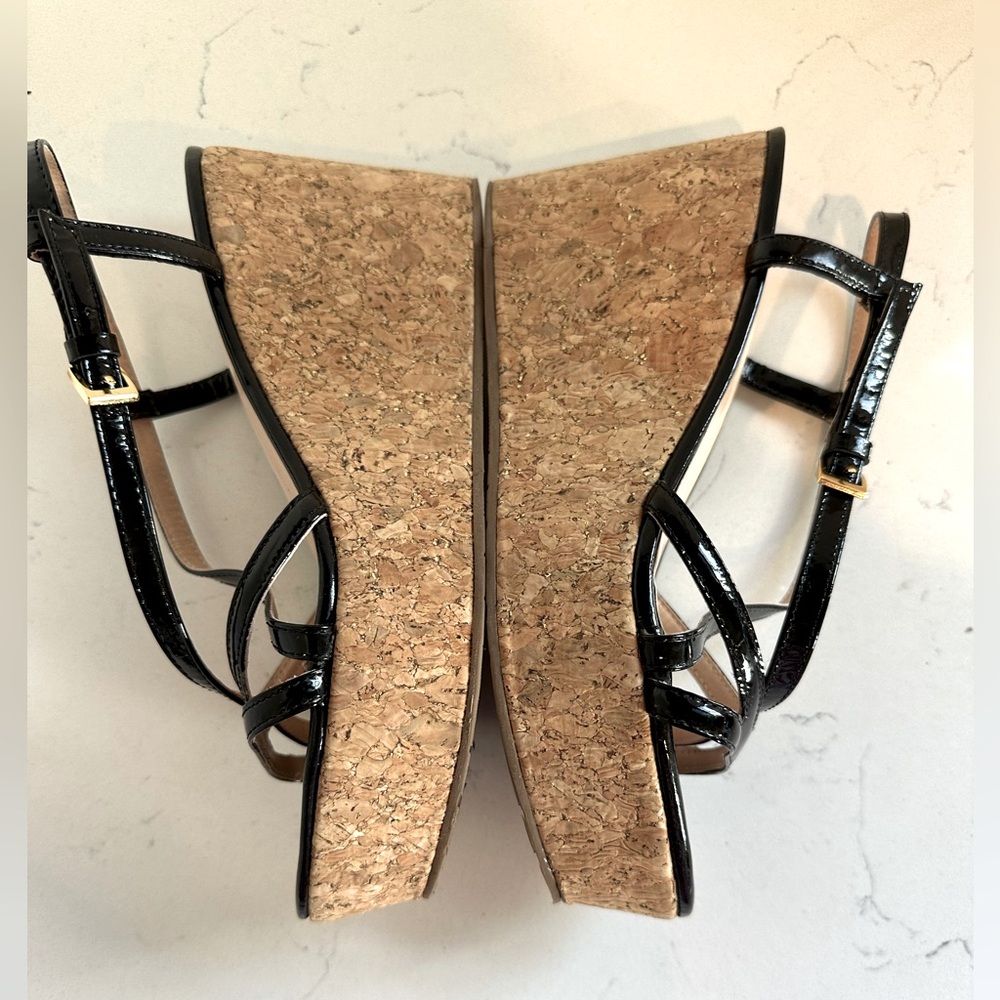 Kate Spade Talanse Strappy‎ Patent Wedge, US 6 - Picture 4 of 6